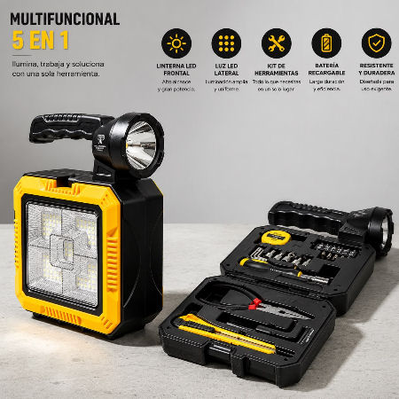 LINTERNA DE CAMPING MULTIFUNCIONAL DINAX 7739-C